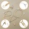 96Pcs Earrings Beading Hoop Set for Jewelry Making,Earring Finding Triangle Teardrop Round Beading Hoop Earrings Bulk with 200Pcs Earring Hooks Hoops Wires for DIY Craft Earring Jewelry Making Earring